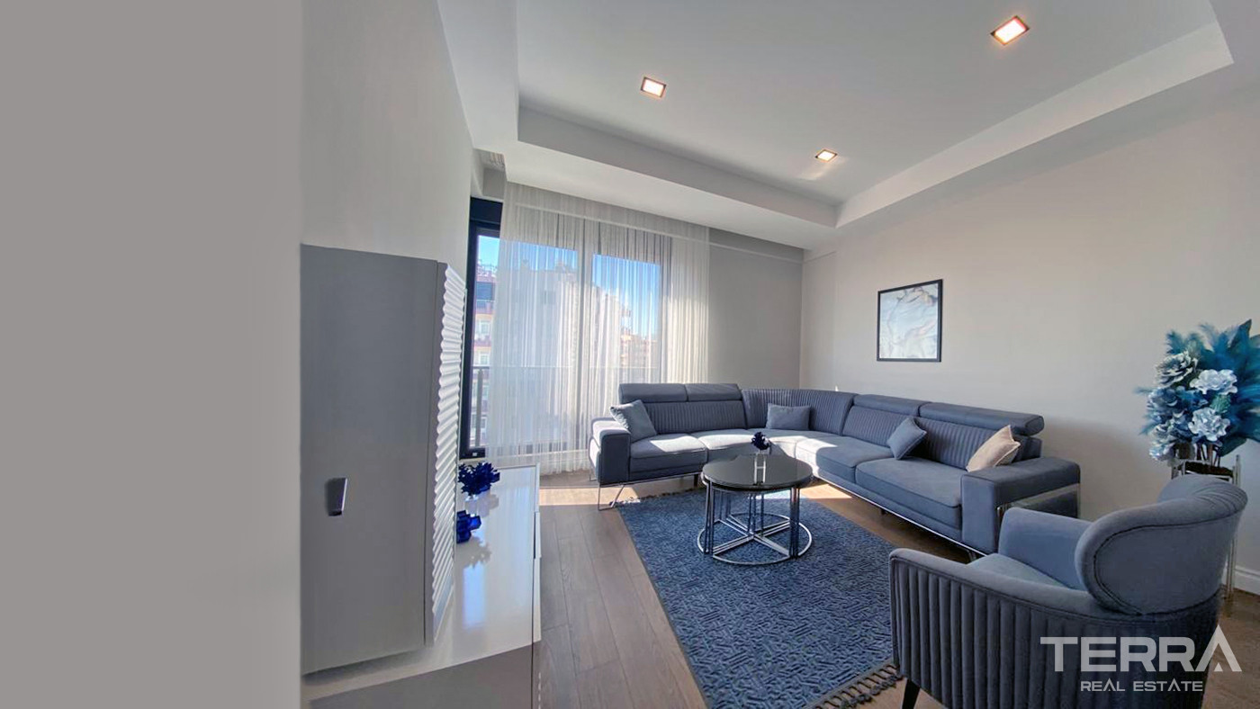 Modernly Designed Apartments with Mediterranean Sea View in Antalya - 85149