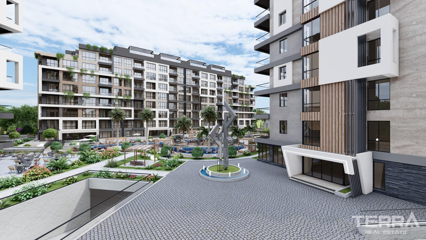 5 Star Hotel Amenities from Apartments with a Large Pool in Antalya - 85265