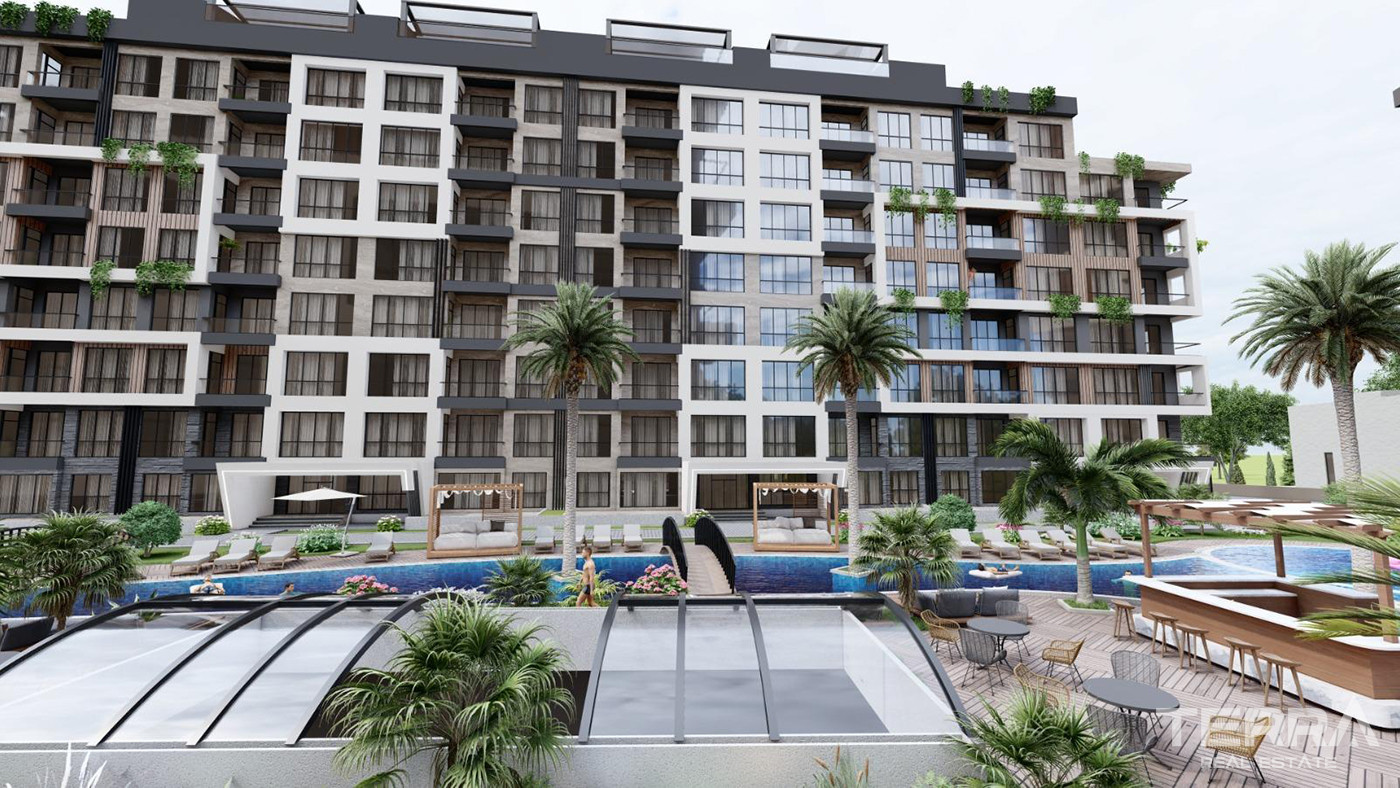 5 Star Hotel Amenities from Apartments with a Large Pool in Antalya - 85269