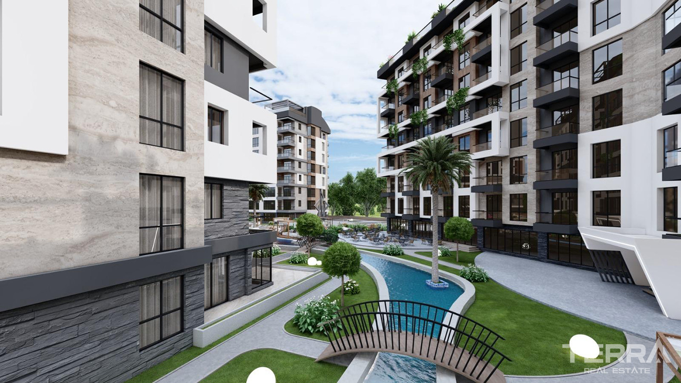5 Star Hotel Amenities from Apartments with a Large Pool in Antalya - 85274