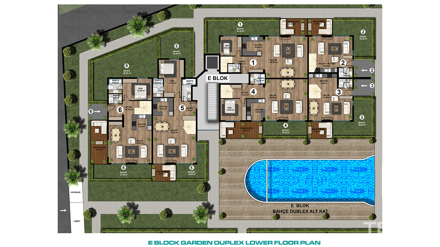 Smart Spacious Apartments in a Luxury Complex in Lara, Antalya - 85546