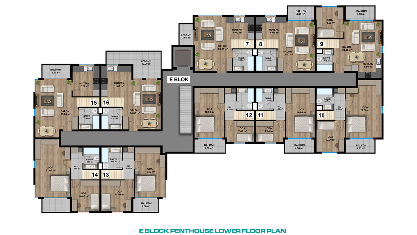 Smart Spacious Apartments in a Luxury Complex in Lara, Antalya - 85547