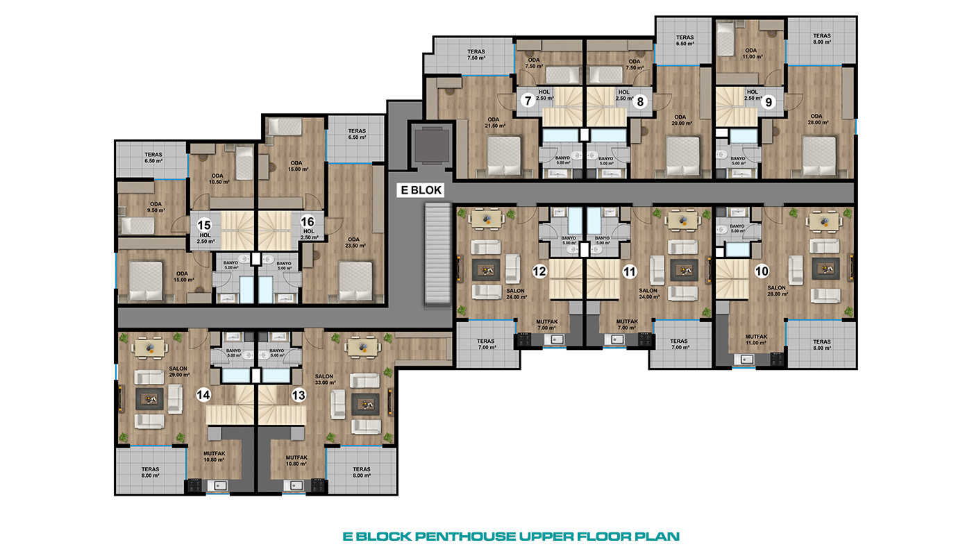 Smart Spacious Apartments in a Luxury Complex in Lara, Antalya - 85548