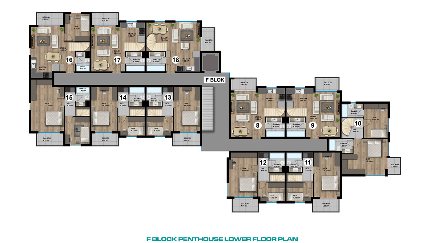 Smart Spacious Apartments in a Luxury Complex in Lara, Antalya - 85551