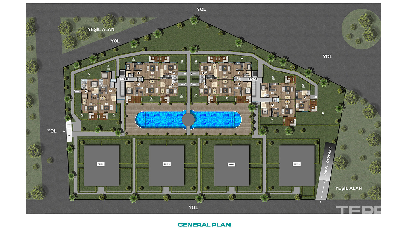 Smart Spacious Apartments in a Luxury Complex in Lara, Antalya - 85553