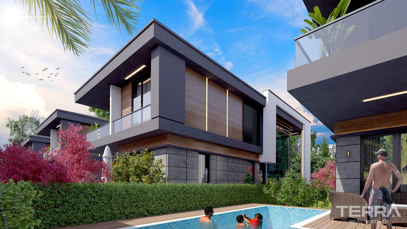 Villas Offering Large Living Spaces and Smart Home System in Antalya - 85568