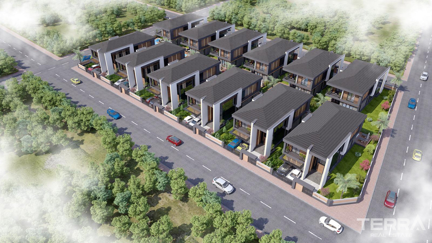 Villas Offering Large Living Spaces and Smart Home System in Antalya - 85570