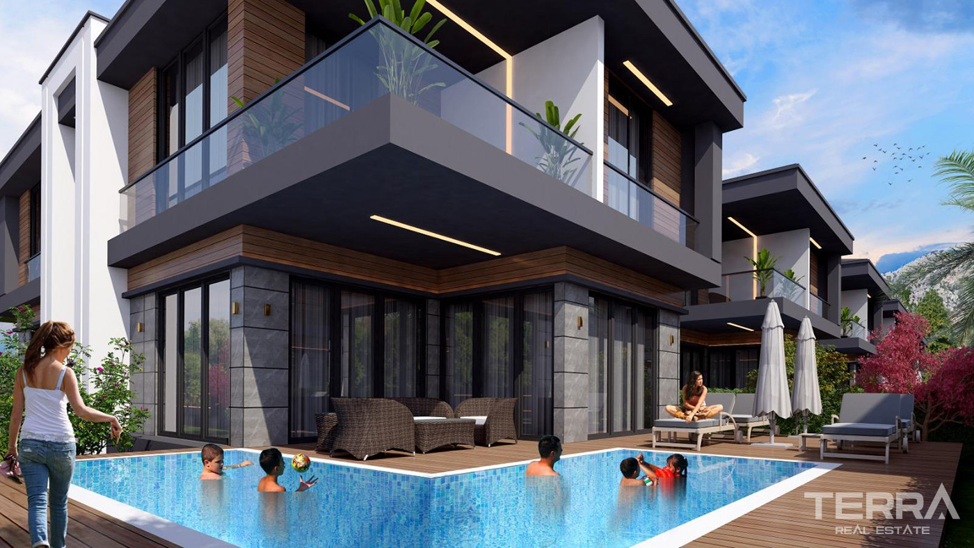 Villas Offering Large Living Spaces and Smart Home System in Antalya - 85576