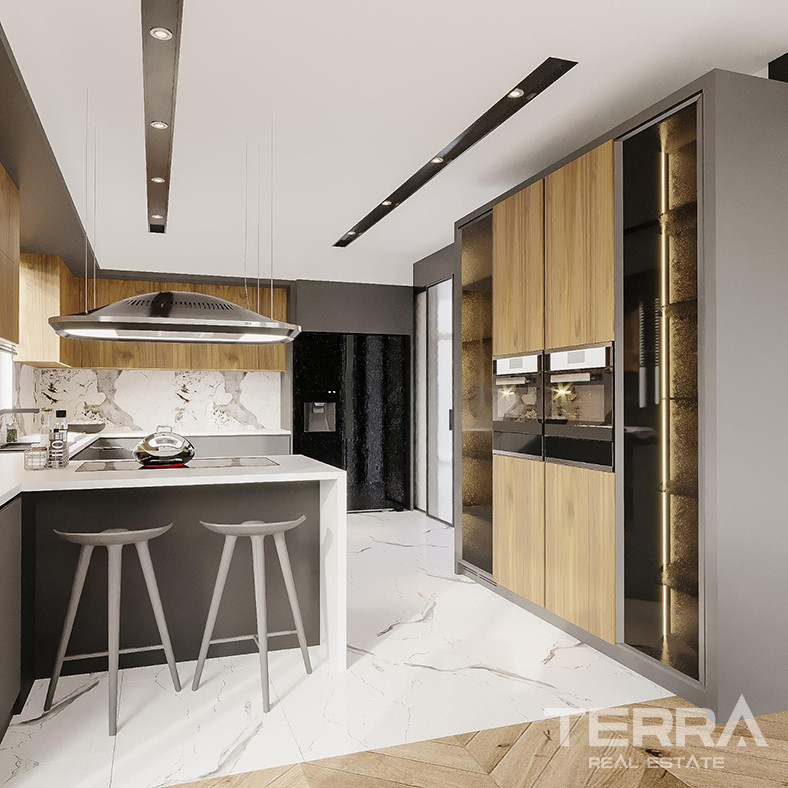 Villas Offering Large Living Spaces and Smart Home System in Antalya - 85588