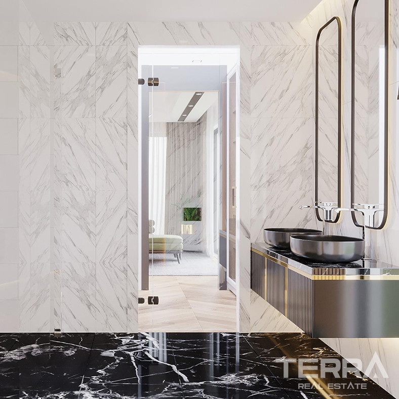 Villas Offering Large Living Spaces and Smart Home System in Antalya - 85593