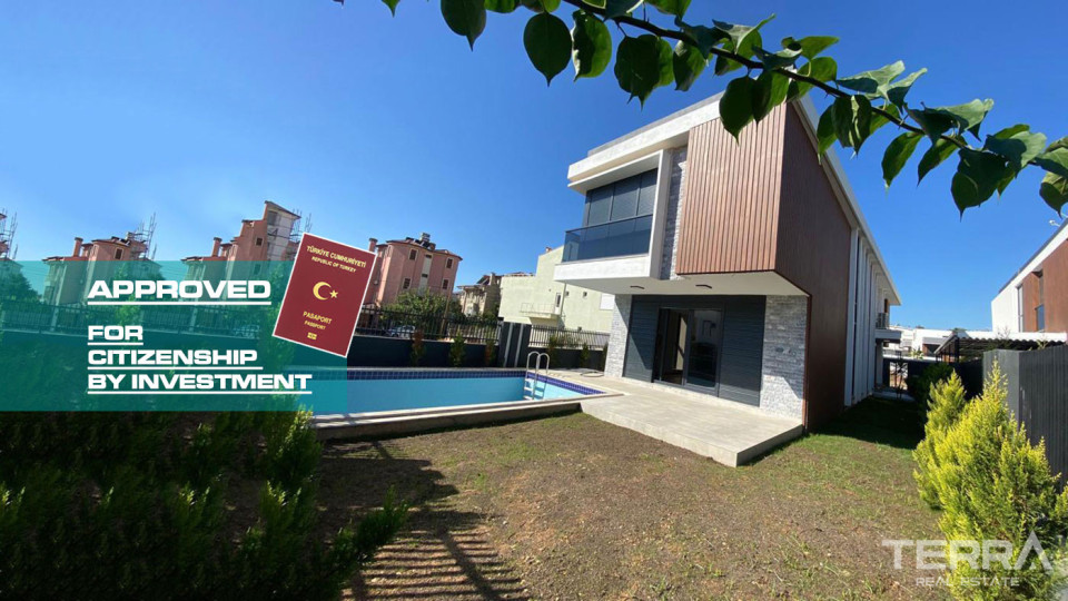 Sophisticated Detached Villa Suitable for Citizenship in Antalya, Lara