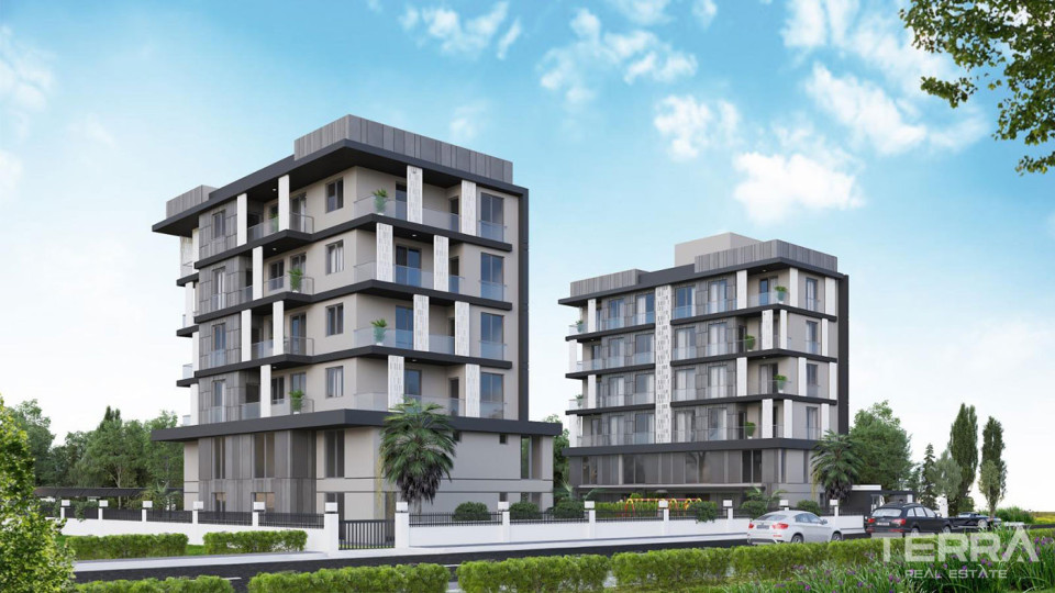 2+1 Flats with Contemporary Features in Antalya, Altıntaş