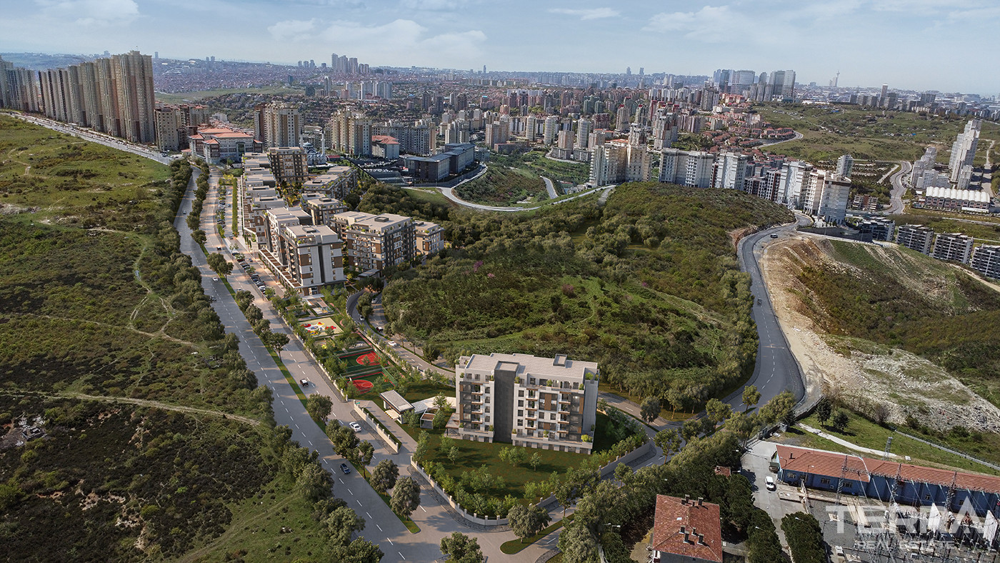 Luxury Apartments Surrounded by Greenery in Istanbul, Başakşehir - 86100