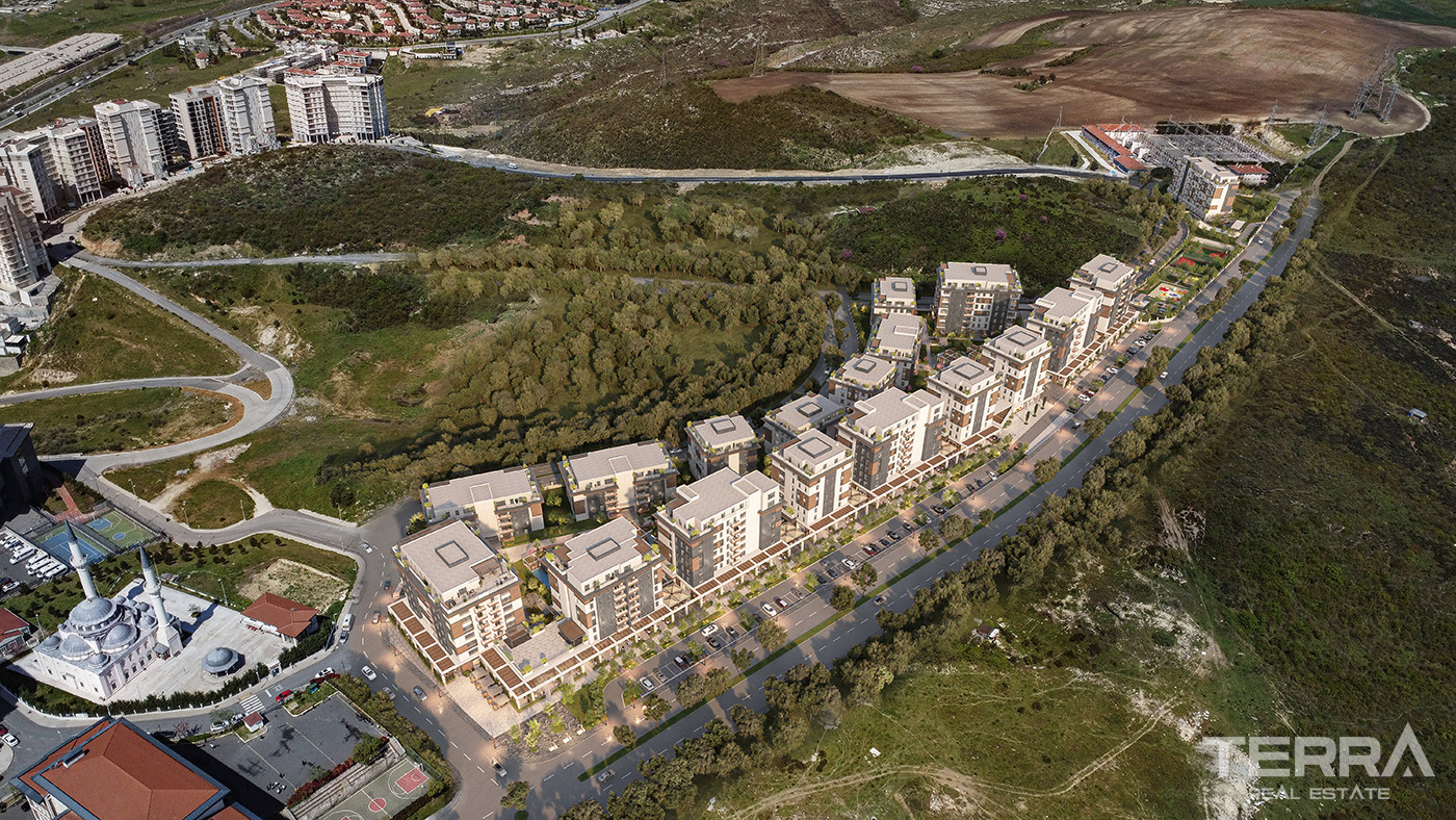 Luxury Apartments Surrounded by Greenery in Istanbul, Başakşehir - 86101