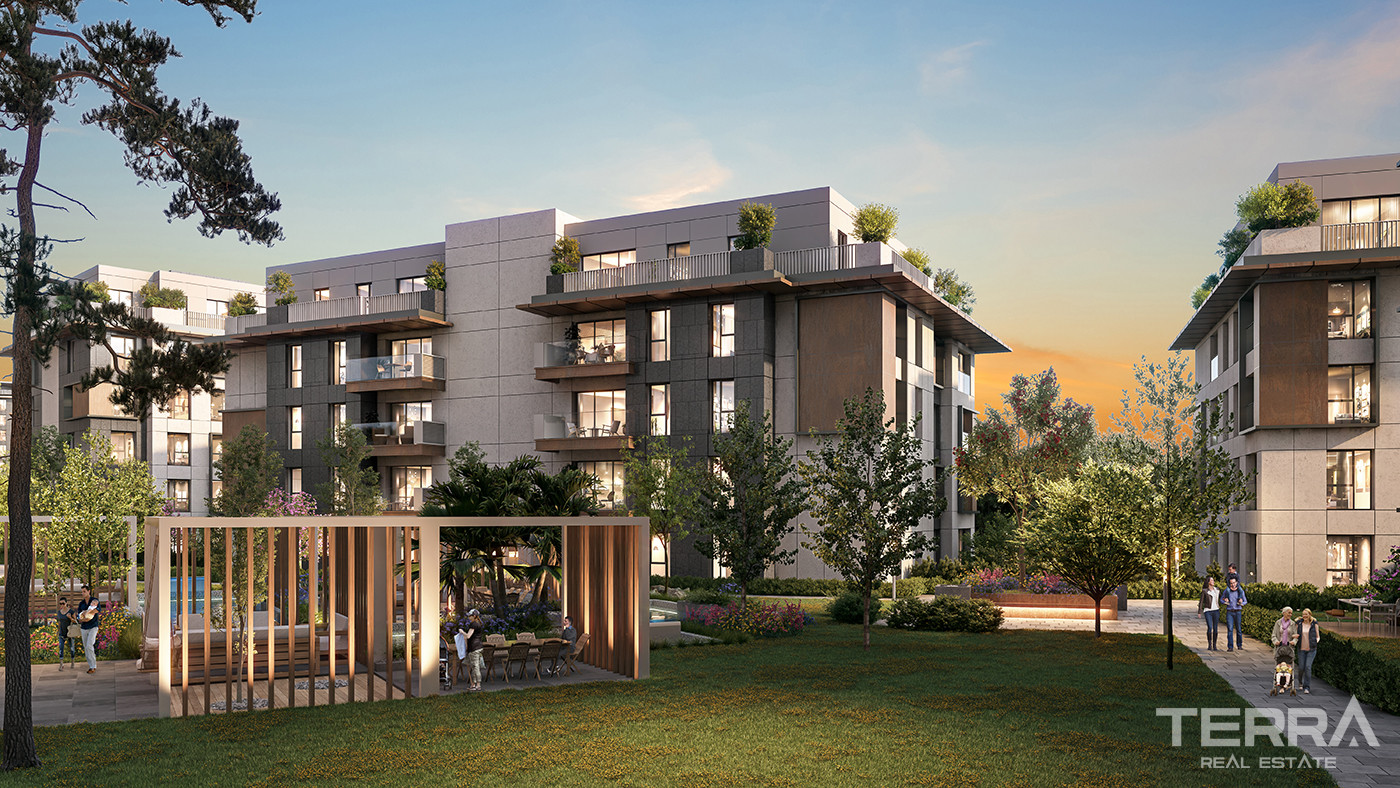 Luxury Apartments Surrounded by Greenery in Istanbul, Başakşehir - 86106