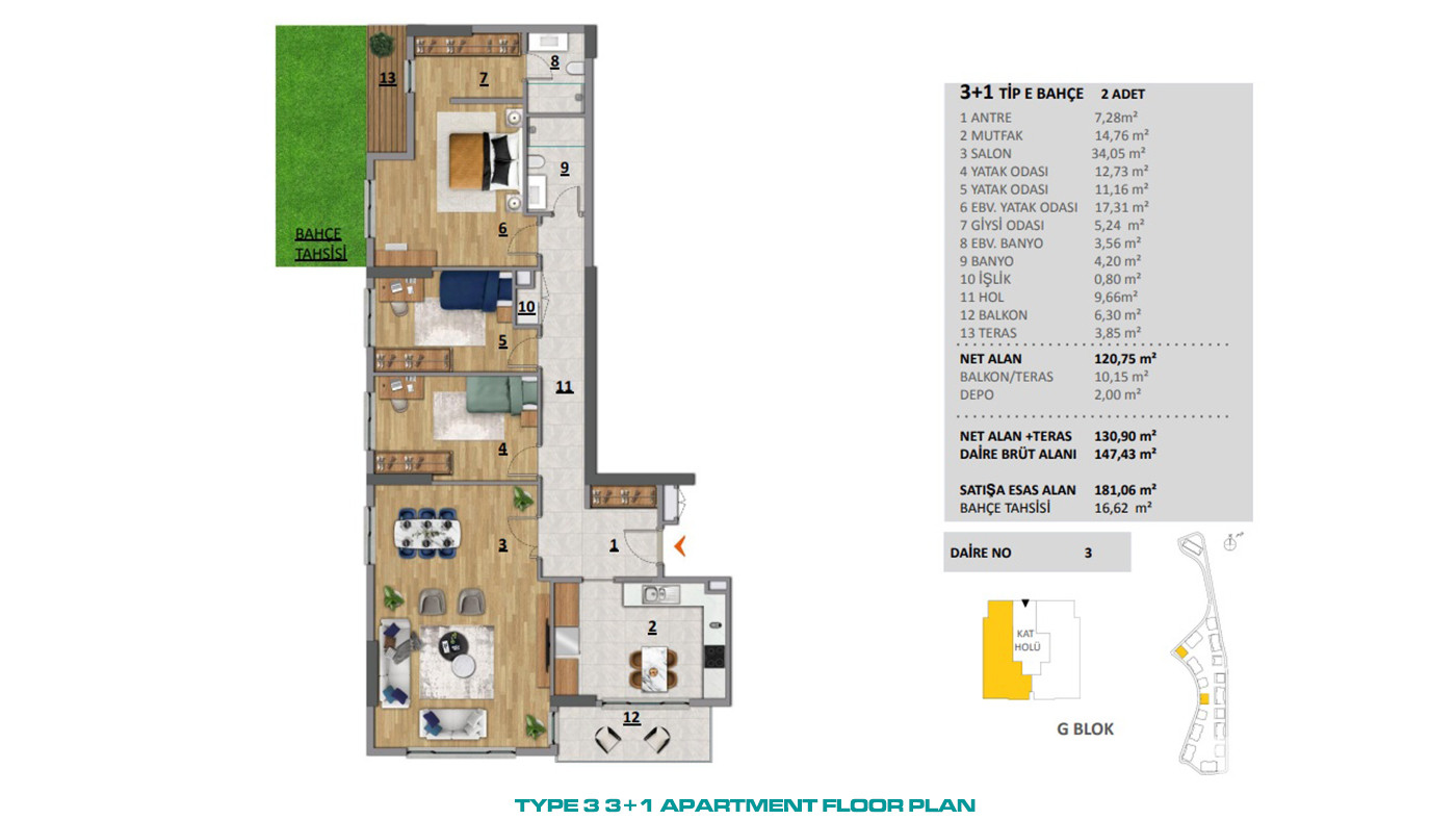 Luxury Apartments Surrounded by Greenery in Istanbul, Başakşehir - 86107