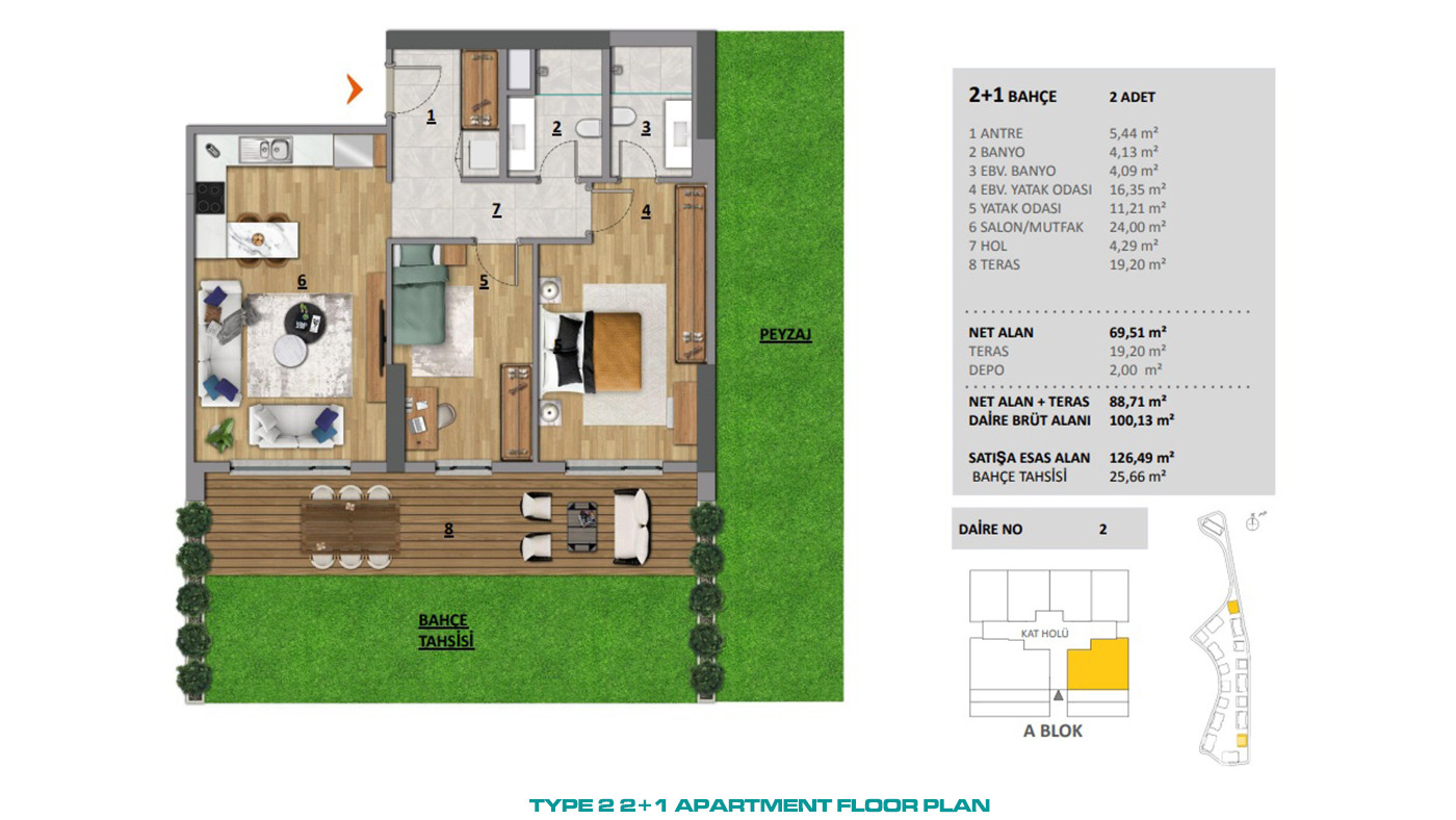 Luxury Apartments Surrounded by Greenery in Istanbul, Başakşehir - 86108