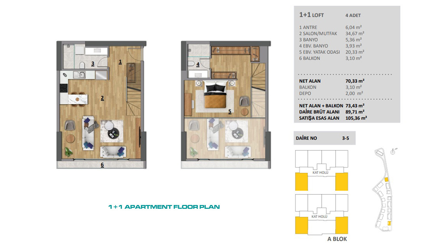 Luxury Apartments Surrounded by Greenery in Istanbul, Başakşehir - 86110