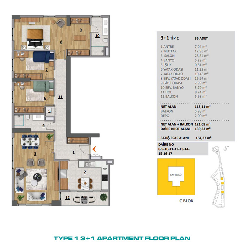 Luxury Apartments Surrounded by Greenery in Istanbul, Başakşehir - 86116