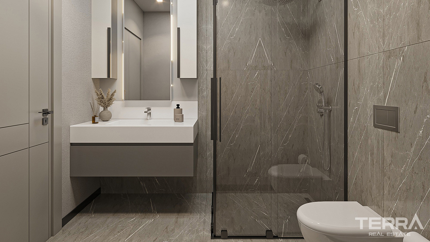 Luxury Apartments Surrounded by Greenery in Istanbul, Başakşehir - 86124