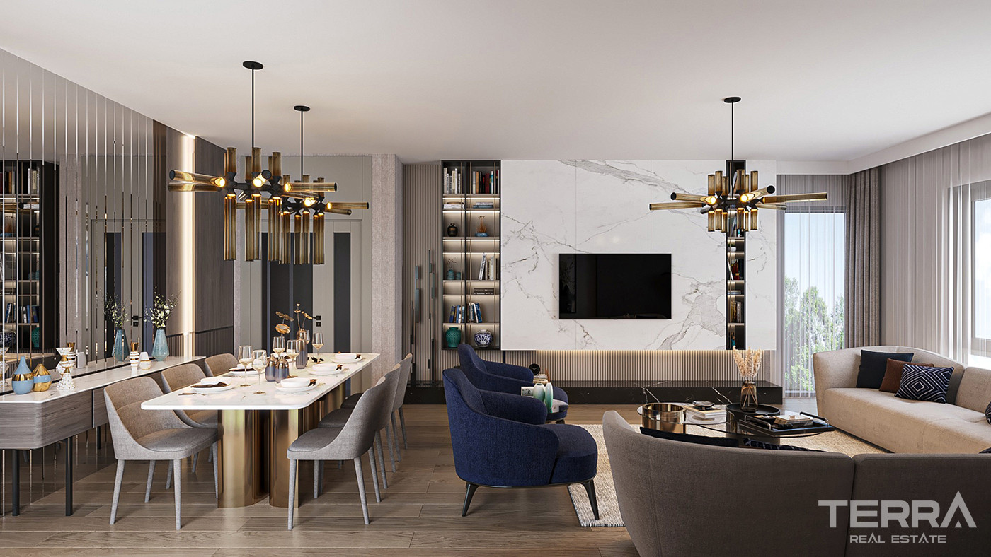 Luxury Apartments Surrounded by Greenery in Istanbul, Başakşehir - 86131