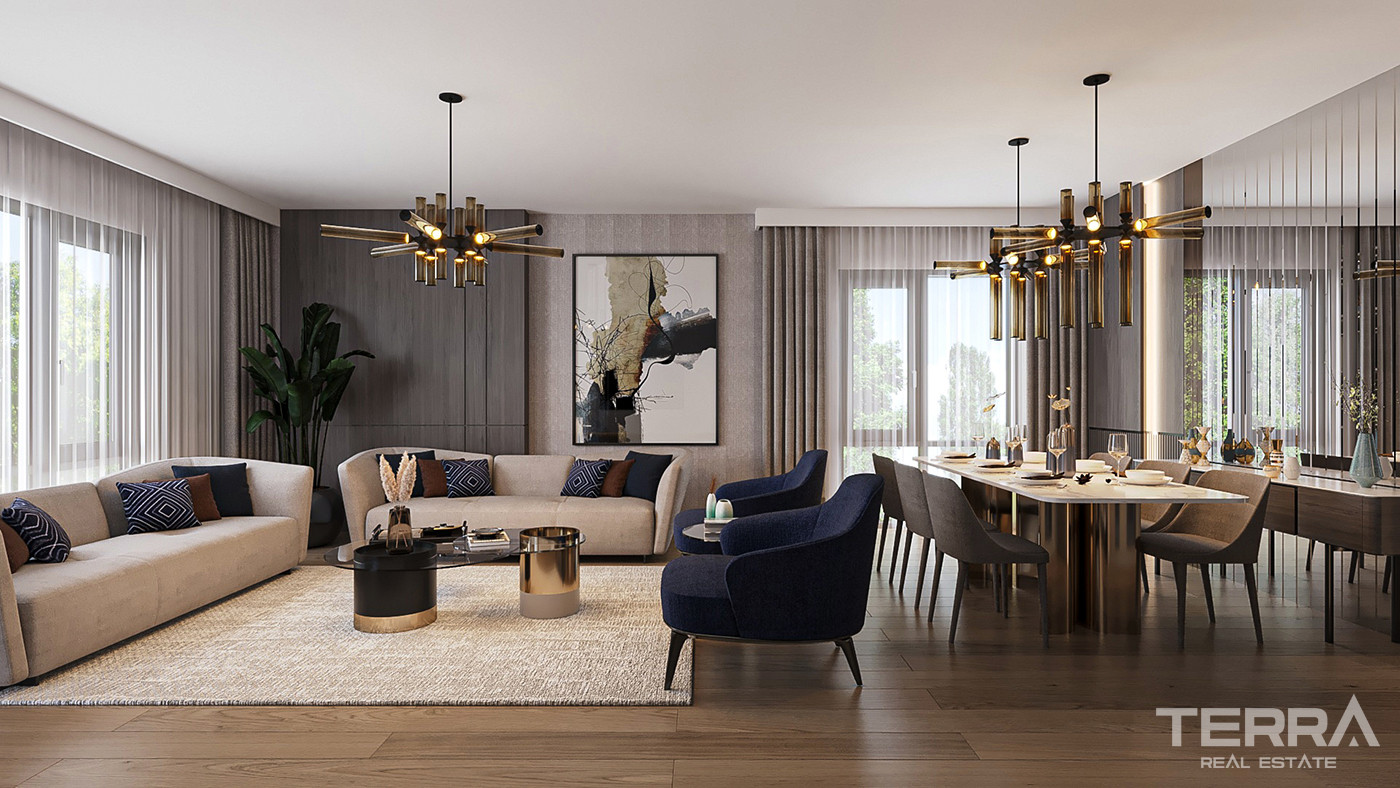 Luxury Apartments Surrounded by Greenery in Istanbul, Başakşehir - 86132