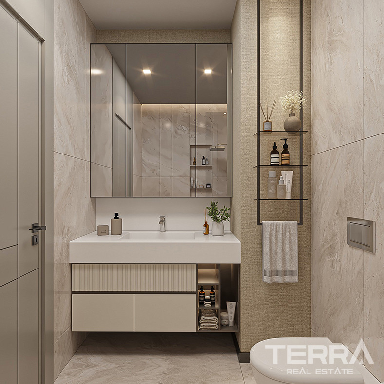 Luxury Apartments Surrounded by Greenery in Istanbul, Başakşehir - 86134