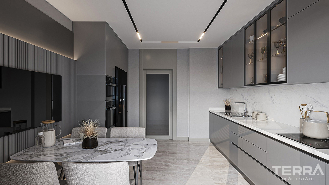 Luxury Apartments Surrounded by Greenery in Istanbul, Başakşehir - 86137