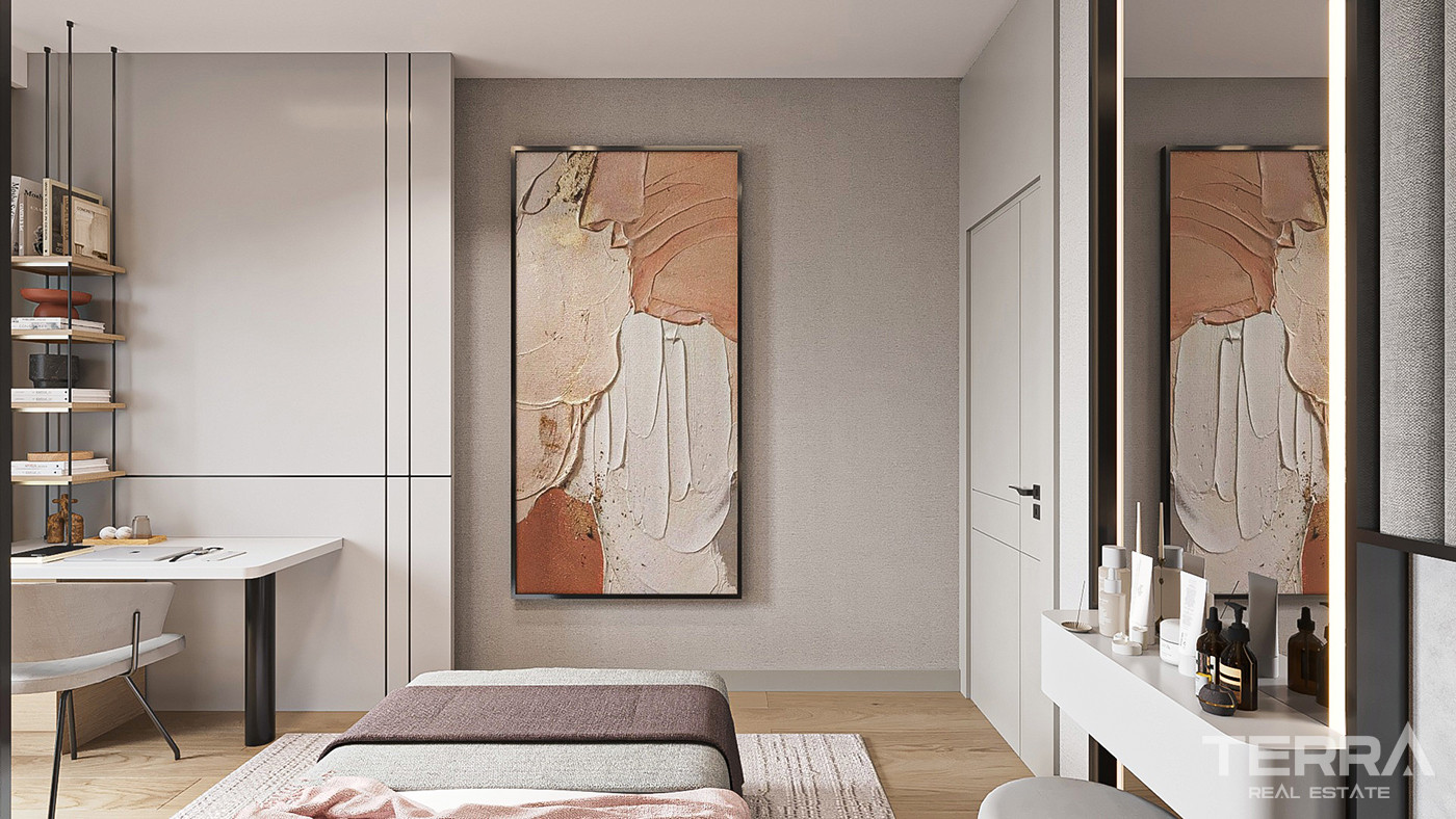 Luxury Apartments Surrounded by Greenery in Istanbul, Başakşehir - 86144