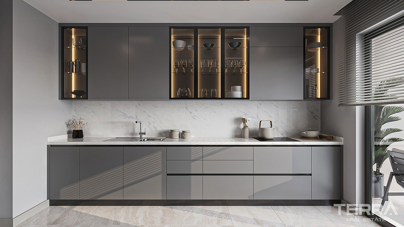 Luxury Apartments Surrounded by Greenery in Istanbul, Başakşehir - 86146