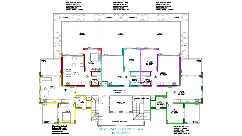 Olive Garden – Apartments for Sale in Avsallar, Alanya, Turkey - 3797