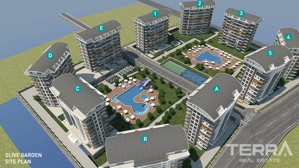 Olive Garden – Apartments for Sale in Avsallar, Alanya, Turkey - 102176