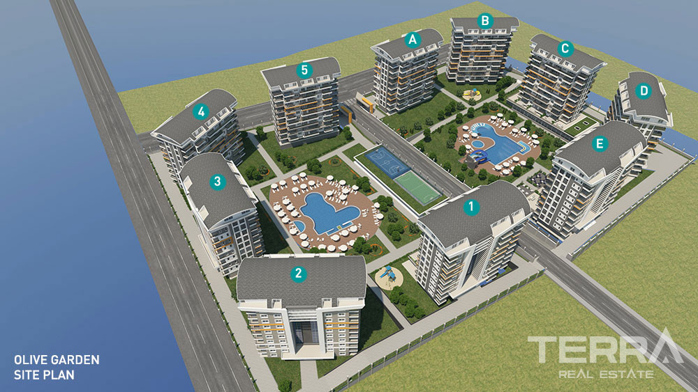 Olive Garden – Apartments for Sale in Avsallar, Alanya, Turkey - 102177