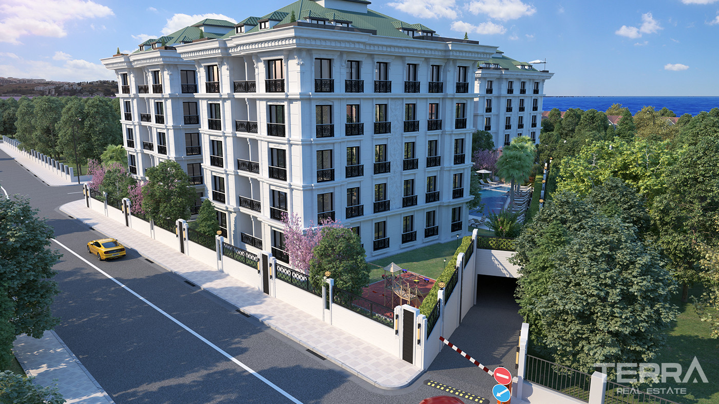 Элитные квартиры всего в 260 М от пляжа Бююкчекмедже, Стамбул - 86361