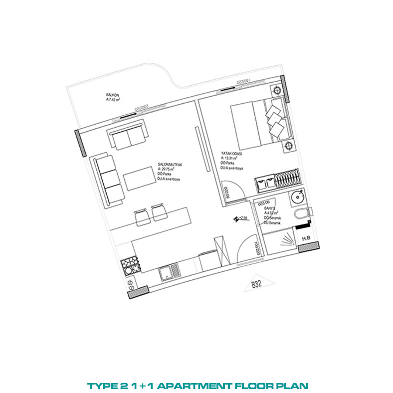 Luxury Living Contemporary Apartments in Altıntaş, Antalya - 86480