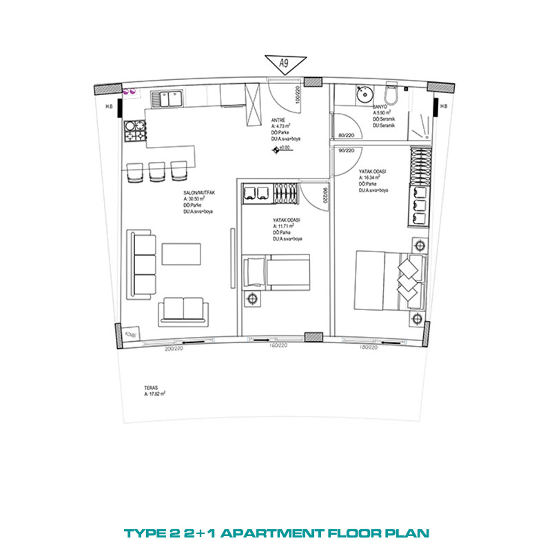 Luxury Living Contemporary Apartments in Altıntaş, Antalya - 86486