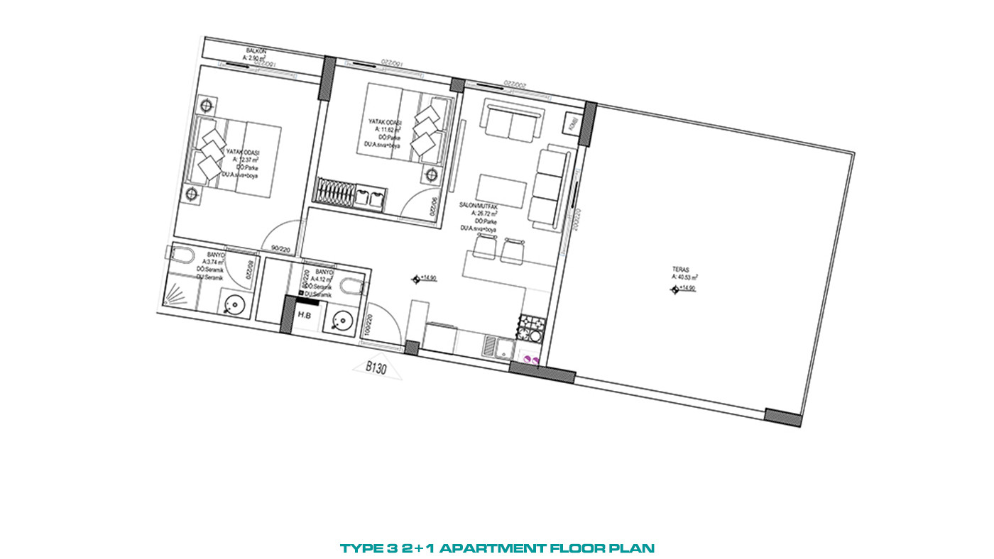 Luxury Living Contemporary Apartments in Altıntaş, Antalya - 86487