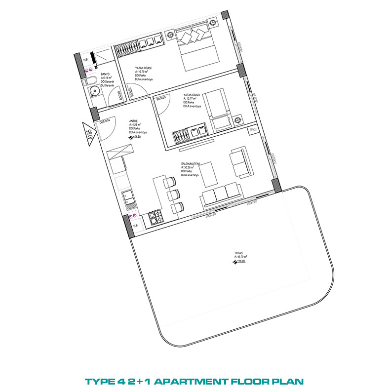Luxury Living Contemporary Apartments in Altıntaş, Antalya - 86488