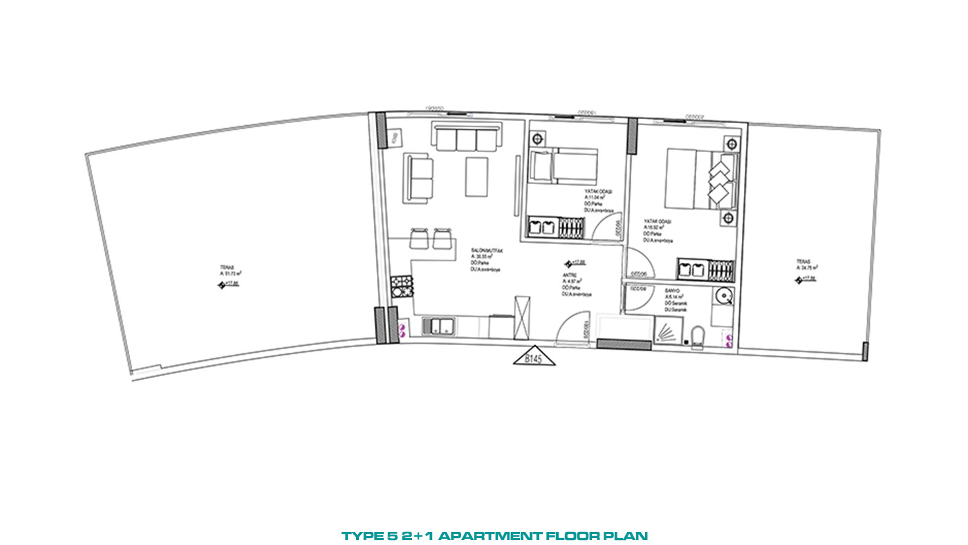 Luxury Living Contemporary Apartments in Altıntaş, Antalya - 86489
