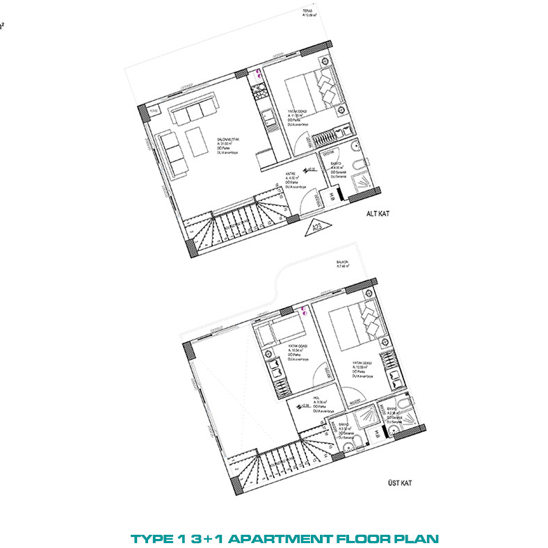 Luxury Living Contemporary Apartments in Altıntaş, Antalya - 86490