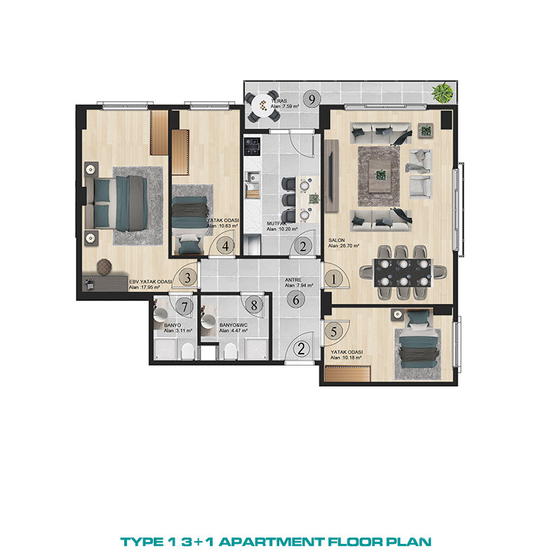 Stylish Apartments with Cutting-Edge Tech in Büyükçekmece, Istanbul - 86690