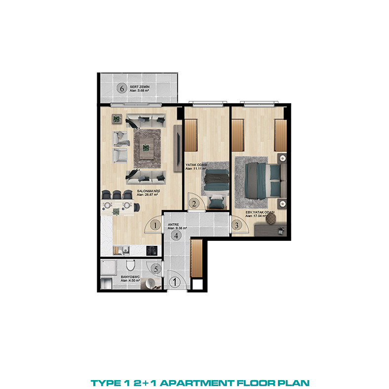 Stylish Apartments with Cutting-Edge Tech in Büyükçekmece, Istanbul - 86701