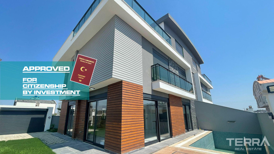 Semi-Detached 5+1 Villa with Luxurious Interior in Kundu, Antalya