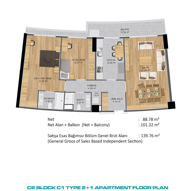 Apartments with Magnificent Views Within Premium Complex in İstanbul - 86805