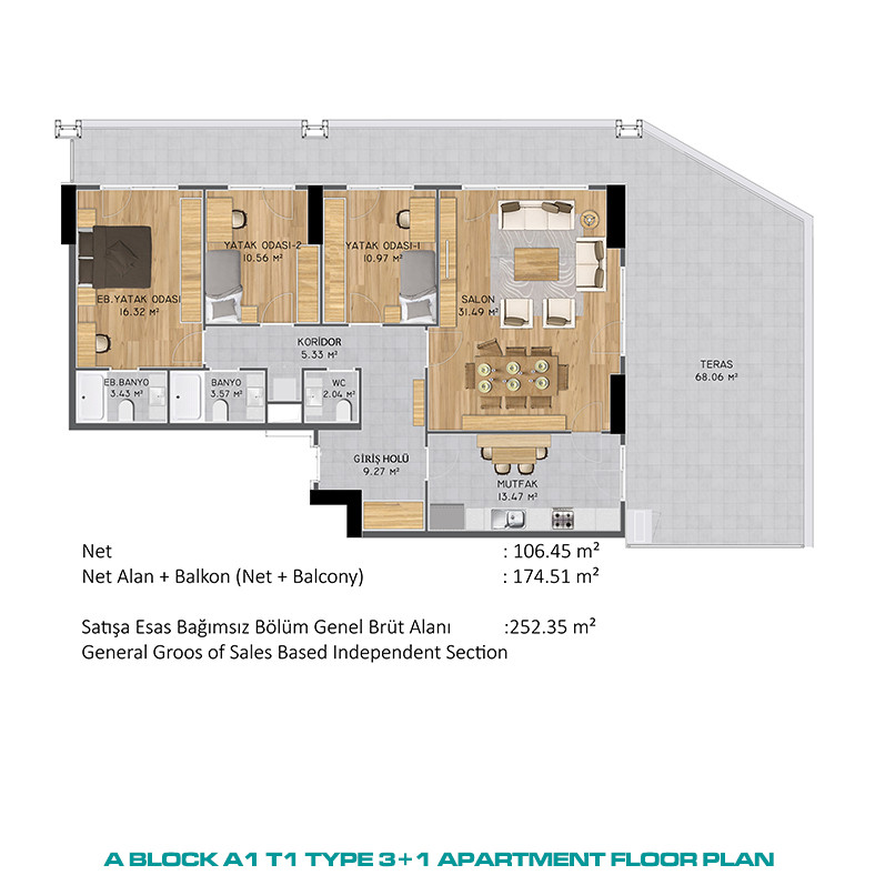 Apartments with Magnificent Views Within Premium Complex in İstanbul - 86813