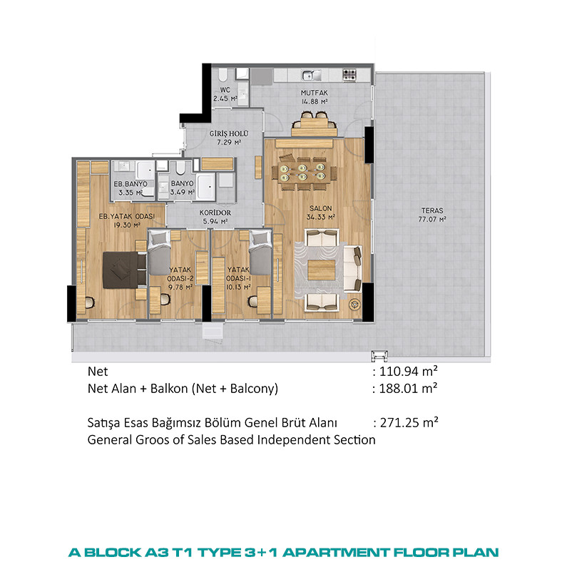 Apartments with Magnificent Views Within Premium Complex in İstanbul - 86818