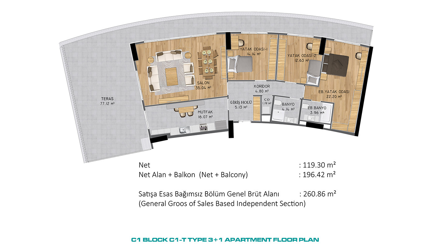 Apartments with Magnificent Views Within Premium Complex in İstanbul - 86825