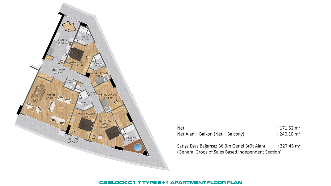 Apartments with Magnificent Views Within Premium Complex in İstanbul - 86829