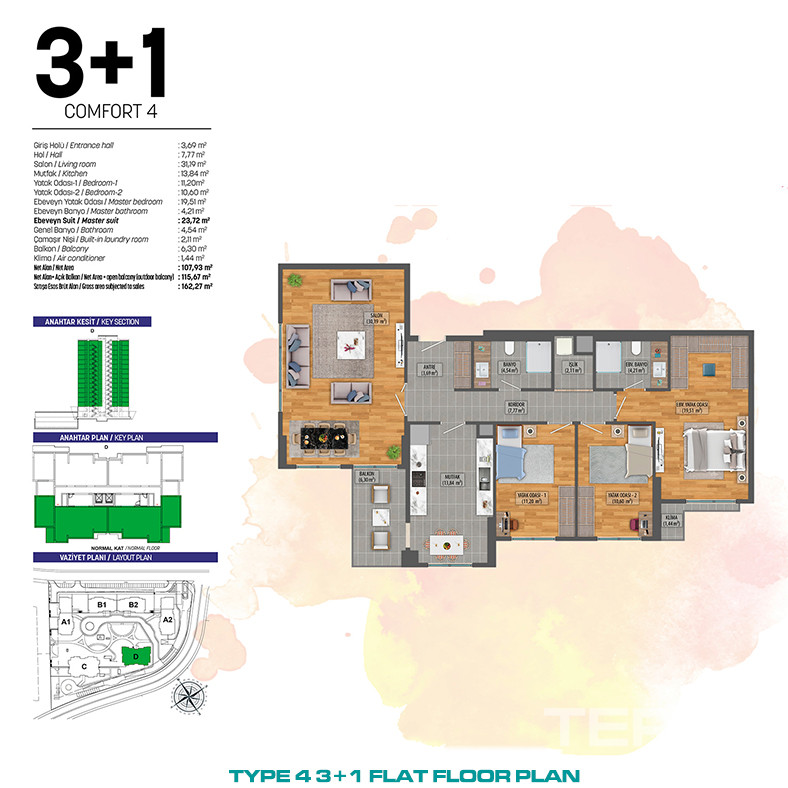 Citizenship Approved Luxury Flats of Exceptional Quality in İstabul - 86924