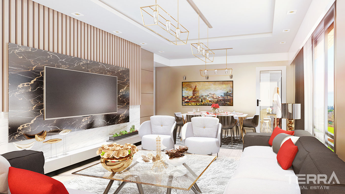 Küçükçekmece Cumhuriyet Mahallesinde Muhteşem Manzaralı Daireler - 87206
